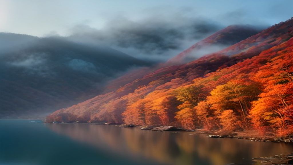 Lake Lure North Carolina — Lake Lure North Carolina autumn fall foliage lake reflection