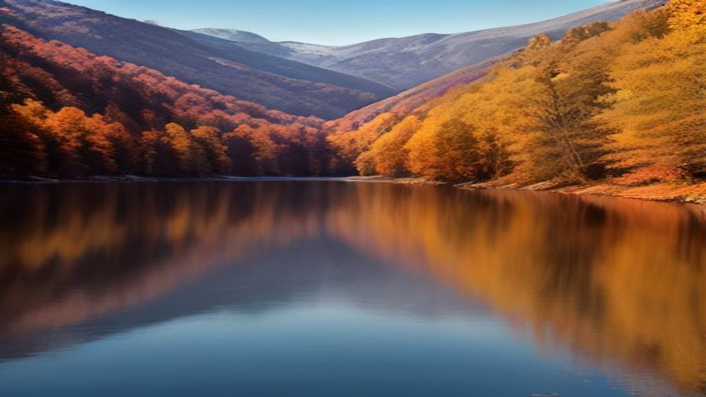 Lake Lure North Carolina — Lake Lure North Carolina autumn fall foliage lake reflection