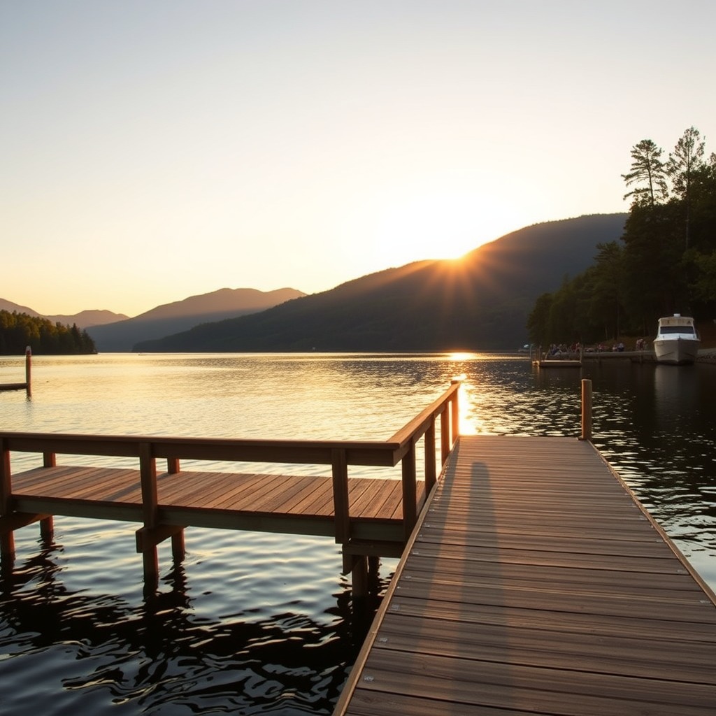 Lake Lure North Carolina — Lake Lure North Carolina summer lakefront