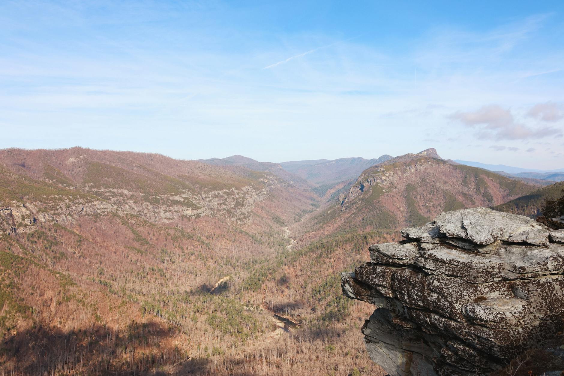Chimney Rock State Park North Carolina gorge mountain scenery